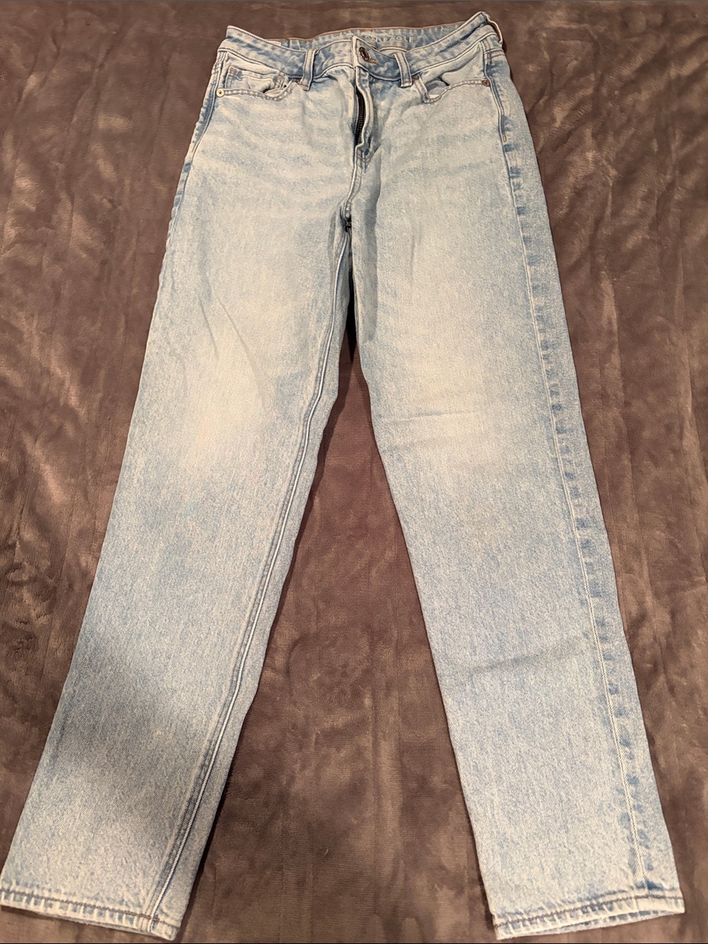 American Eagle Outfitters Light Wash Straight Leg Jeans